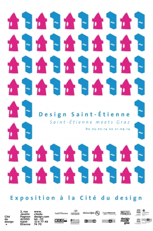 Affiche design saint-etienne meets graz
