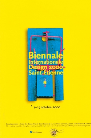 Affiche de la Biennale Internationale Design Saint-Étienne 2000