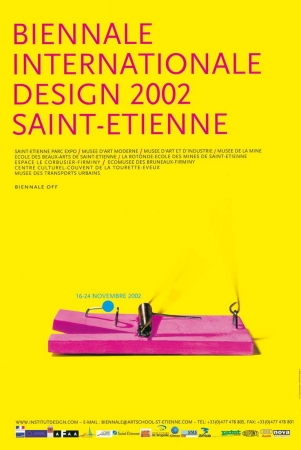 Affiche de la Biennale Internationale Design Saint-Étienne 2002