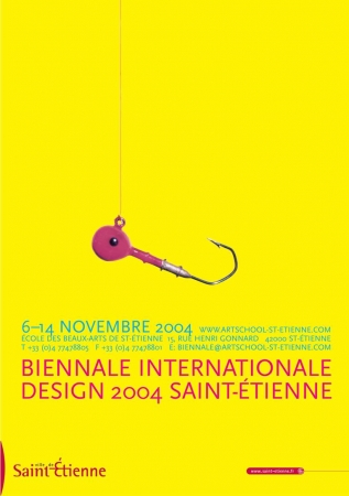 Affiche de la Biennale Internationale Design Saint-Étienne 2004
