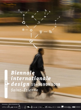 Affiche de la Biennale Internationale Design Saint-Étienne 2008