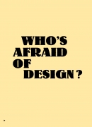 Couverture du livre : Who's afraid of design ?