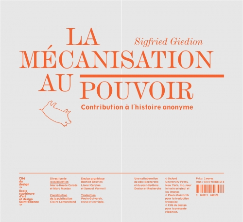 couverture la mécanisation et la mort : la viande de sigfried Giedon