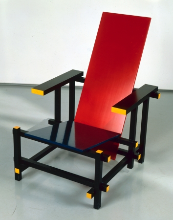 Fauteuil Red and Blue chair de Rietveld Gerit (ADAGP)