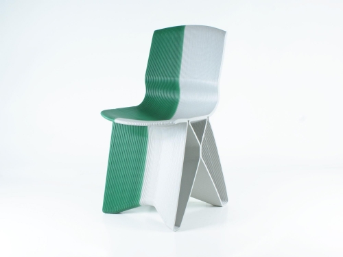 Endless Flow Dinning Chair, 2012, Dirk Vander Kooij, Chaise conçue par superposi