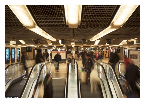 Hall 3, Gare de Lyon, avril 2016. ©Vincent Leroux