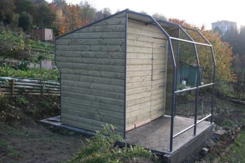 La cabane des jardins familiaux stéphanois