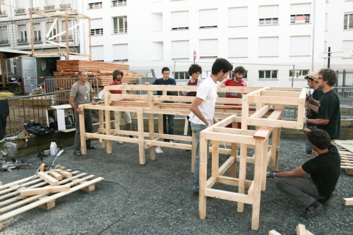 Place Au Changement, ou la Transformation participative d’une friche en espace p